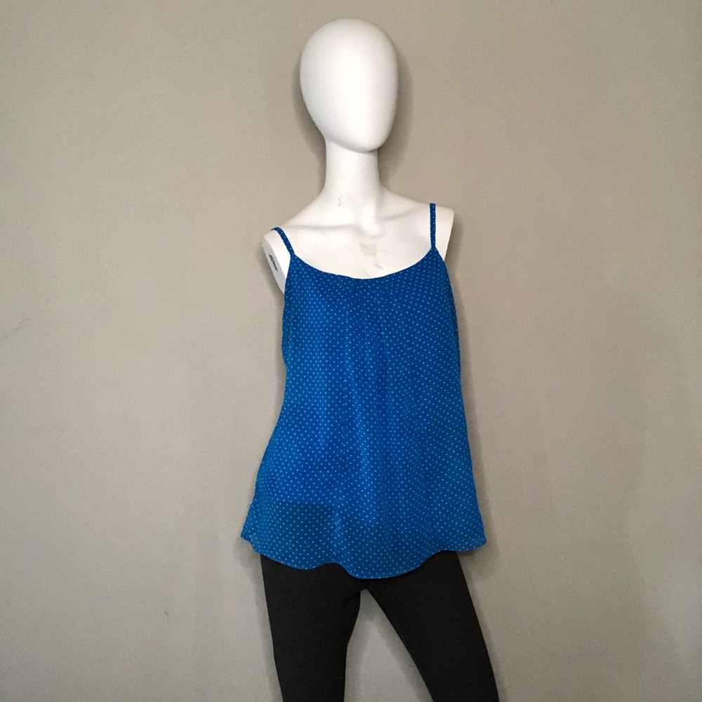 5/$5 ✨ NY&C Blue Polka Dotted Blouse